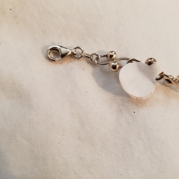 STERLING SILVER "S" LINK BRACELET - 925 - Picture 4 of 5